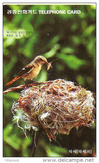 Oiseau Bird Télécarte Corée Phonecard Telefonkarte B216 - Corée Du Sud