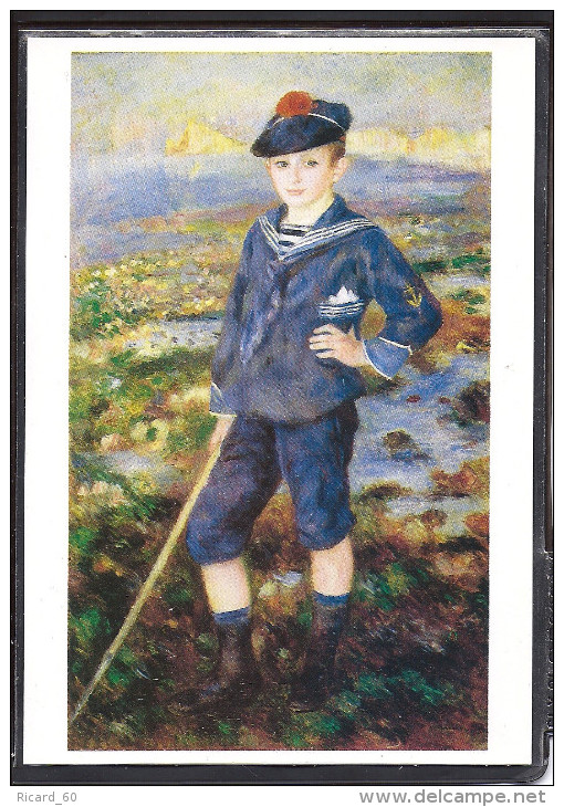 Oeuvre De Auguste Renoir, Jeune Garçon Sur La Plage D'yport - Pittura & Quadri