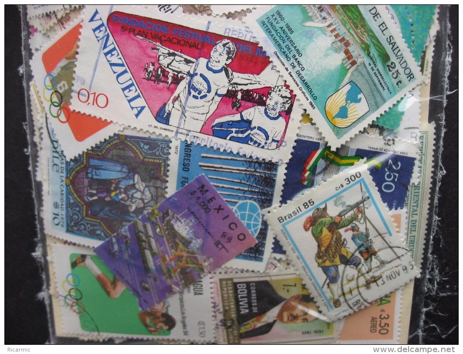 Latin America Colossal Mixture (duplicates, Mixed Condition) 1000 About 40% Commemoratives, 60% Definitives - Vrac (min 1000 Timbres)