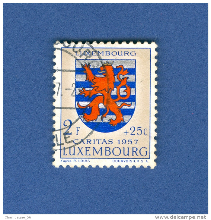 VARIÉTÉS 1957 N° 537 LUXEMBOURG OBLITÉRÉ - Errors & Oddities