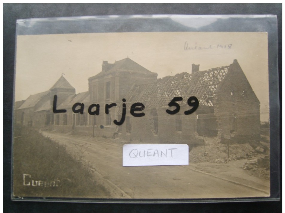 Quéant  "carte Photo Allemande" - Autres & Non Classés