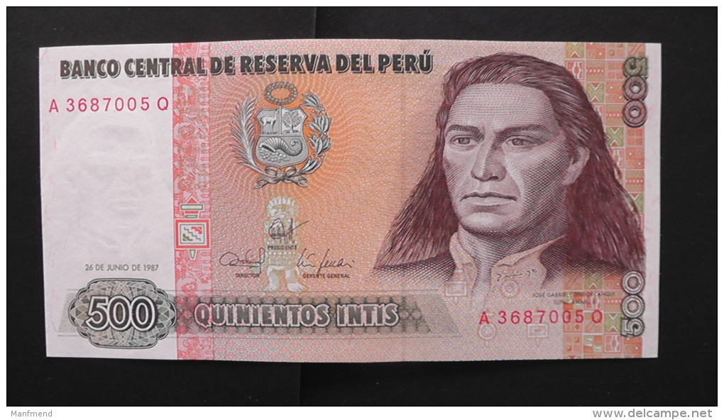 Peru - P 134b - 500 Intis - 1987 - Unc - Peru