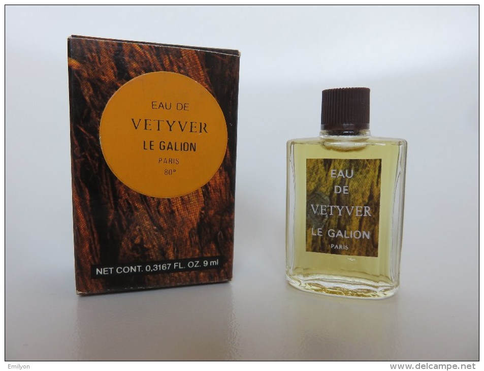 Eau De Vetyver - Le Galion - Miniatures Hommes (avec Boite)