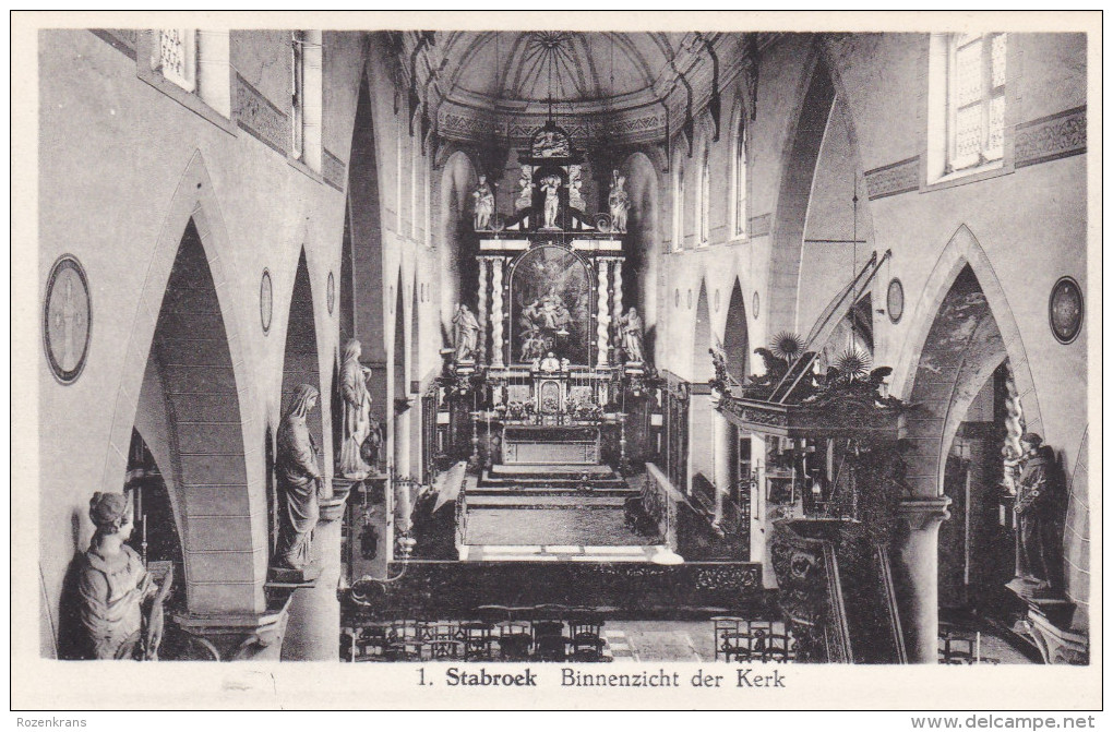 STABROEK - Binnenzicht Der Kerk - Uitg Andre Lagast - Stabroek