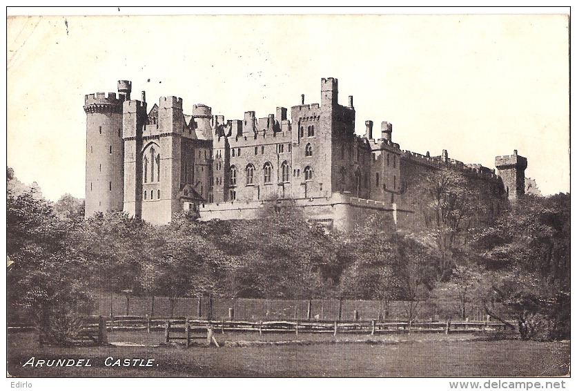 ARUNDEL  Castel - Stamped TTB - Arundel