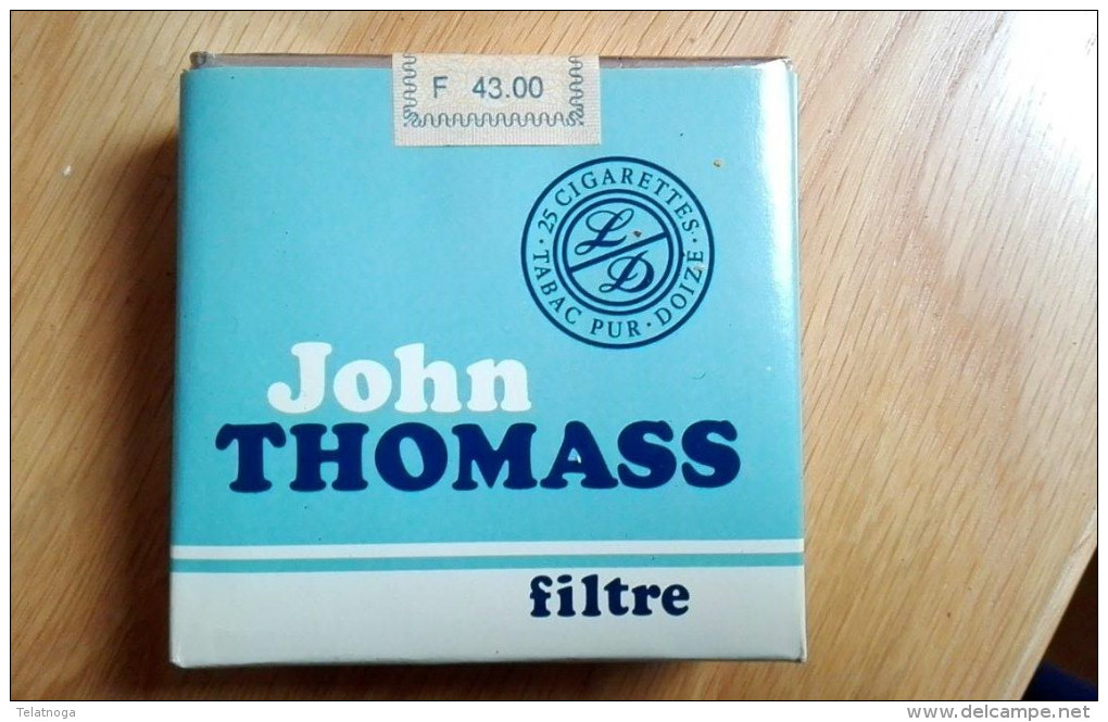 JOHN THOMASS FILTER Old Full Cigarette Pack Sigarette Zigaretten - Schnupftabakdosen (leer)