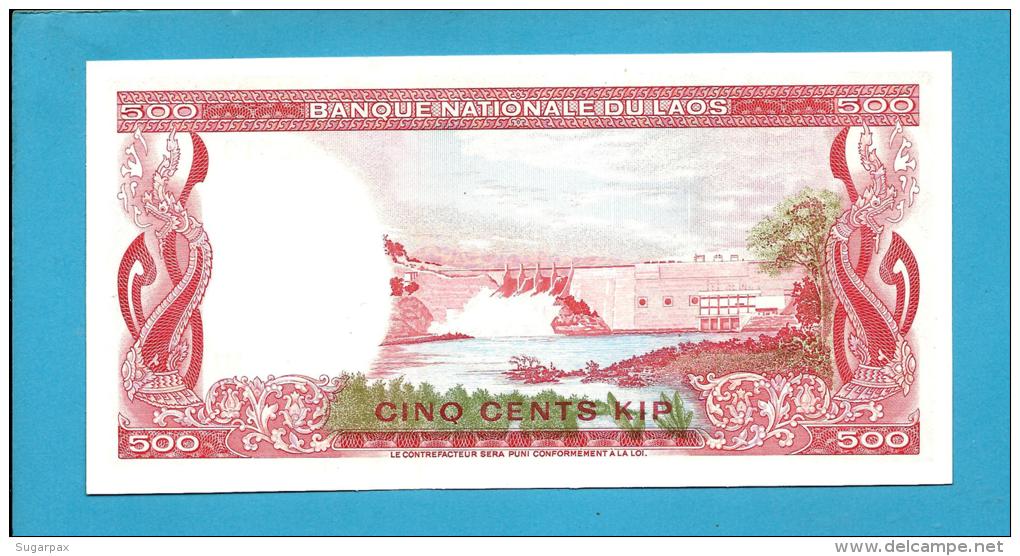 LAOS - 500 KIP - ND ( 1974 ) - Pick 17 - UNC. - Sign. 6 - BANQUE NATIONALE DU LAOS - 2 Scans - Laos