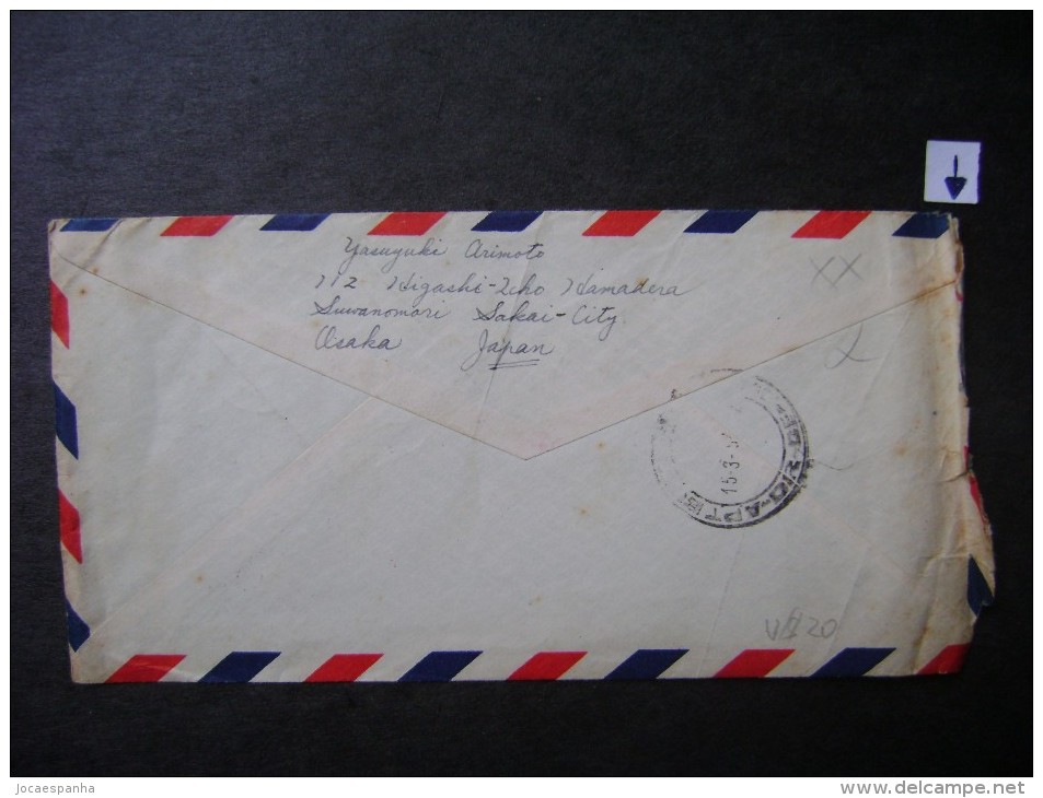 JAPAN - LETTER Circulated OF JAPAN TO BRAZIL IN 195? AS - Briefe U. Dokumente