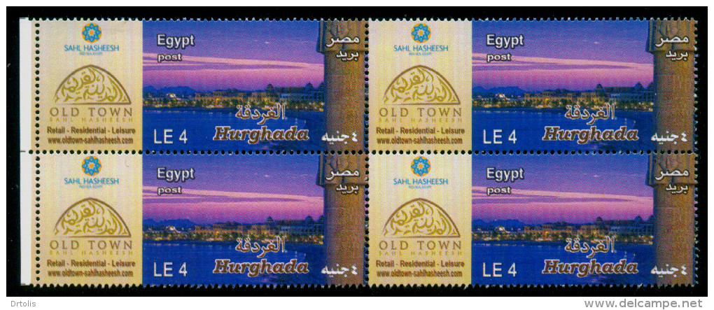 EGYPT / 2013 / 4 STAMPS + FDC + OFFICIAL BULLETIN / TOURISM / HURGHADA ; OLD TOWN ; SAHL HASHEESH ( RED SEA ) - Neufs