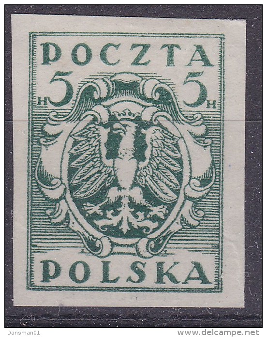 POLAND 1919 Proof Fi 74 P Mint No Gum Signed By Wiatrowski - Neufs