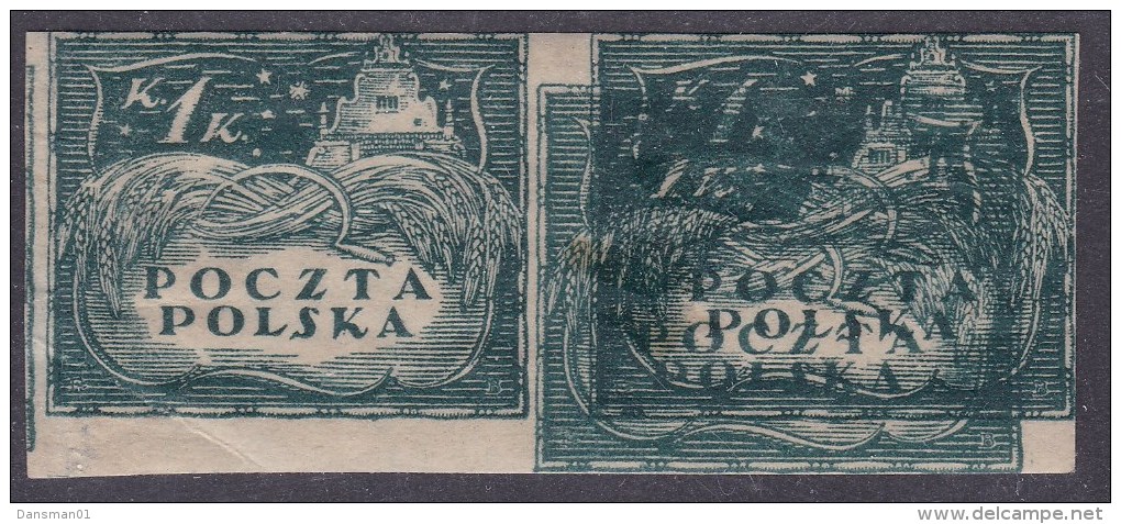 POLAND 1919 Proof Fi 80DD  Mint Hinged - Neufs