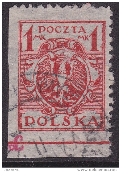 POLAND 1920 Fi 114t Imperf Bottom Used - Neufs