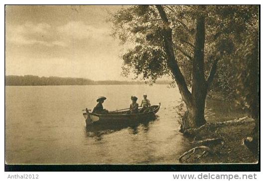 Rarität Rare Stempel Giessen Nach Frankfurt 7.1.1925 - Boot Mit Frauen Auf Dem See - Giessen