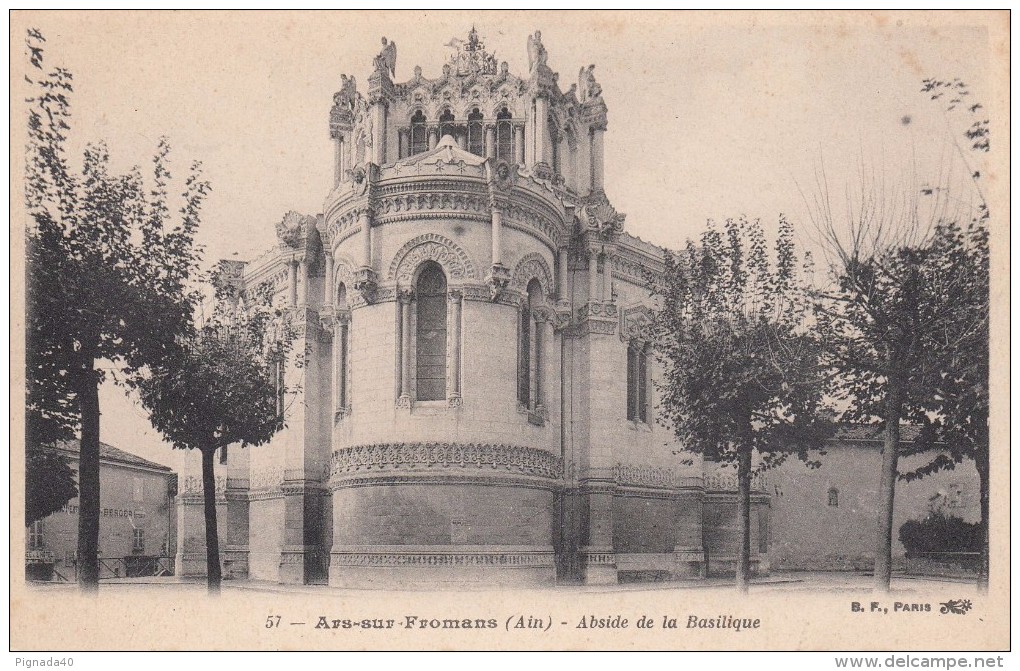 Cp , 01 , ARS-sur-FROMANS , Abside De La Basilique - Ars-sur-Formans