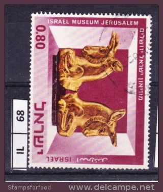 ISRAELE, 1966, Museo Israeliano, 80 C. Usato - Used Stamps (without Tabs)