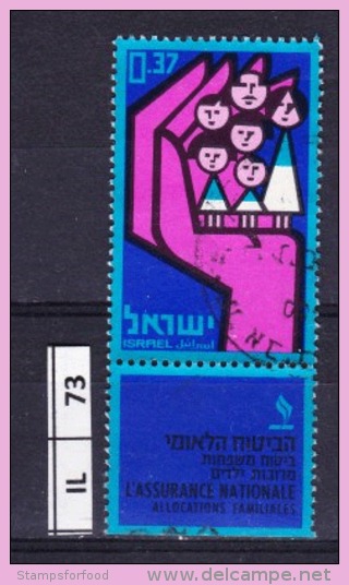 ISRAELE, 1964, Anniversario Assicurazioni, 0,37, Usato, Con Tab. - Oblitérés (avec Tabs)