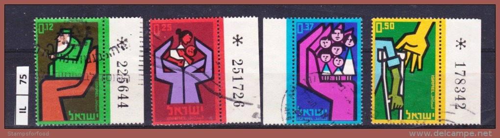 ISRAELE, 1964, Anniversario Assicurazioni, Serie Completa Usata - Gebruikt (zonder Tabs)