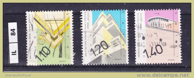 ISRAELE, 1990/99, Architettura, 3 Valori, Usati - Usados (sin Tab)