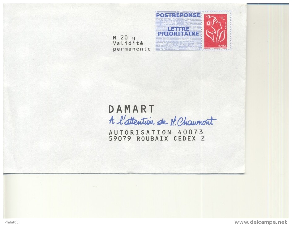 Damart N°08P195 - PAP: Antwort/Lamouche