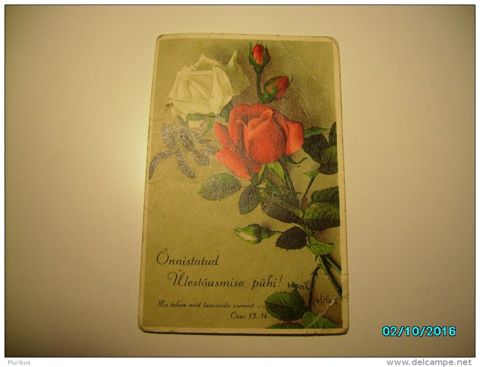 ROSES FLOWERS  , OLD POSTCARD - Other & Unclassified