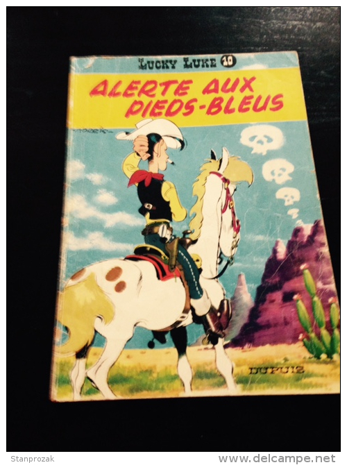 Lucky Luke Alerte Aux Pieds Bleus Réed Brochée 1977 - Lucky Luke