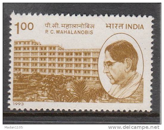 INDIA, 1993, Birth Centenary Of Prasanta Chandra Mahalanobis, Statistician And Planner,MNH, (**) - Ungebraucht