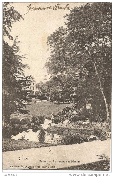 Nantes Le Jardin Des Plantes 1904. - Nantes