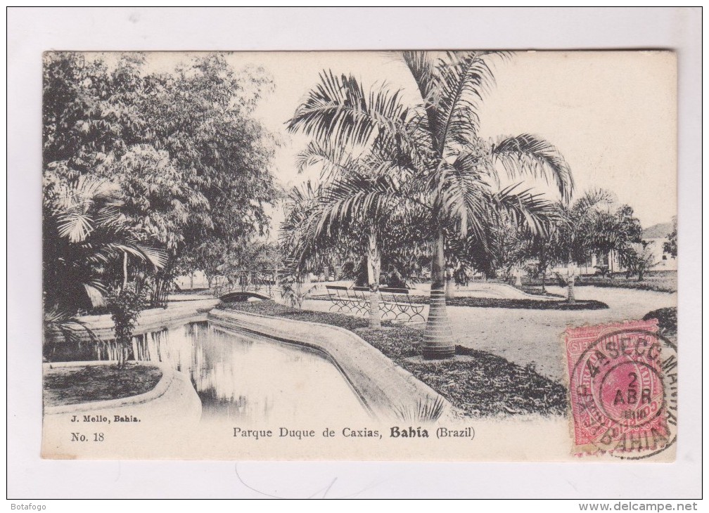 CPA  BAHIA, PARQUE DUQUE DE CAXIAS En 1900!! - São Luis