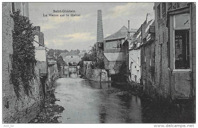 Saint-Ghislain. La Vanne Sur La Haine. - Carte Oblitérée 1911. - Edit. Dazar B Boland. - Saint-Ghislain