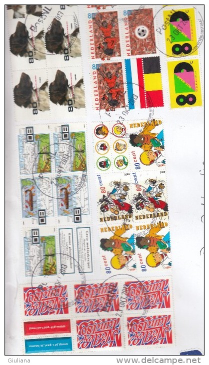 Olanda 2013 - Bustone Racc. X L'Italia Affrancato Con Ben 30 Stamps!!!!!!! - Briefe U. Dokumente