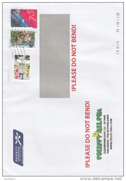 Olanda 2013 - Busta . X L´Italia Affrancato Con3 Stamps - Storia Postale