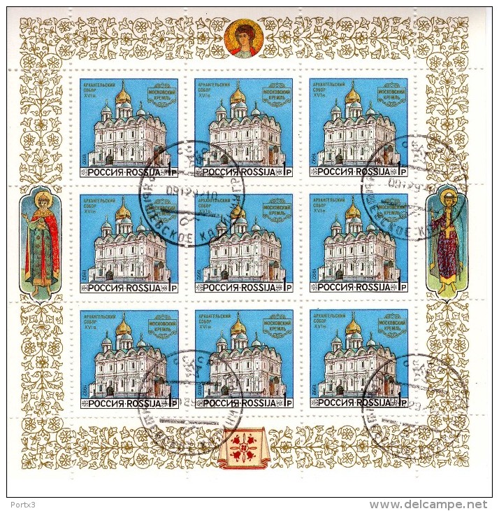 Sowjetunion 263 - 265 Kirchen Des Moskauer Kreml Used Gestempet - Usati