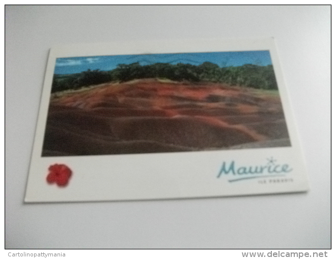 STORIA POSTALE FRANCOBOLLO COMMEMORATIVO MAURITIUS  TERRE DE SEPT COULEURS - Mauritius