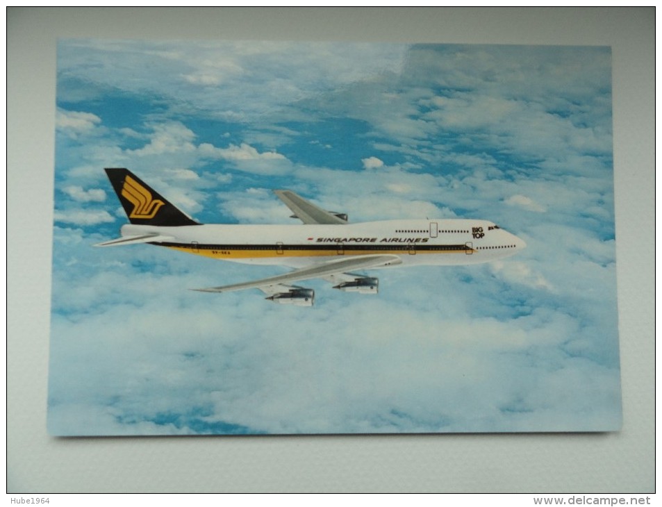 CARTE POSTALE POSTCARD  BOEING 747-300 SINGAPORE AIRLINES - 1946-....: Moderne