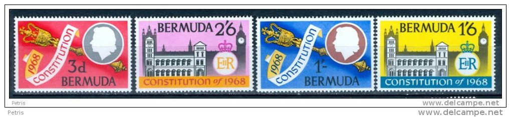 Bermuda 1968 New Constitution MNH** - Lot. 4543 - Bermudes