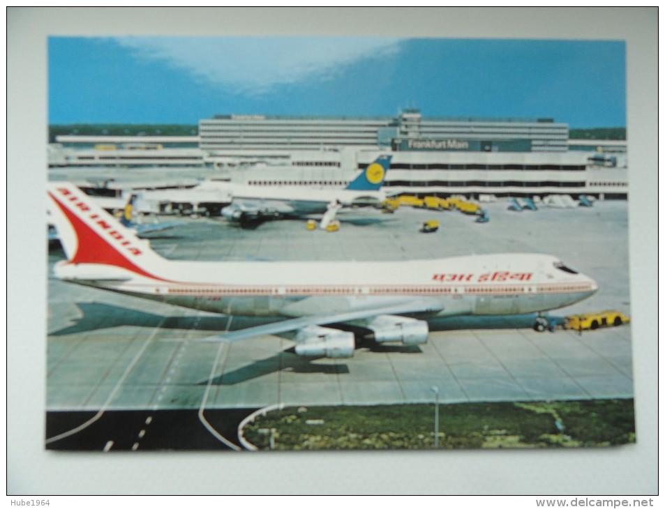 CARTE POSTALE POSTCARD BOEING 747 B FRANKFURT - 1946-....: Moderne