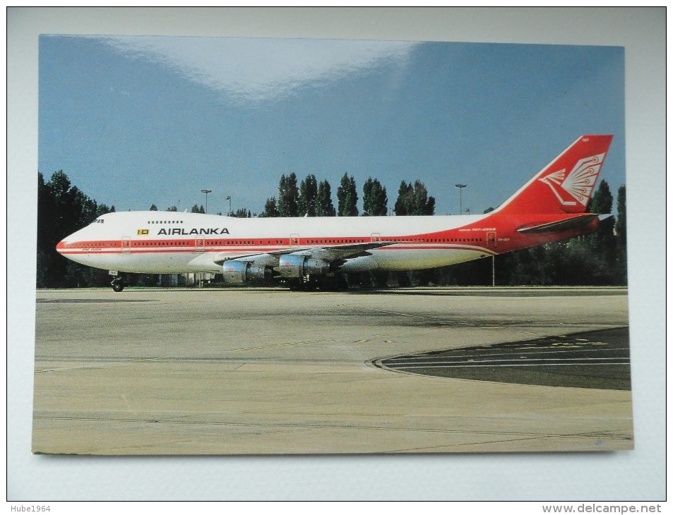 CARTE POSTALE POSTCARD AIR LANKA BOEING 747-238B - 1946-....: Moderne