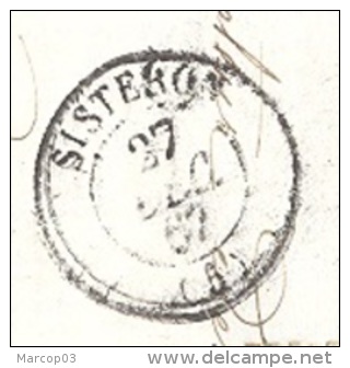 BASSES ALPES 5 LAC Tad 15 Sisteron Du 27 Décembre 1867 GC 3416 Sur N° 22 Oîte Rurale I  = Mison TTB - 1849-1876: Période Classique