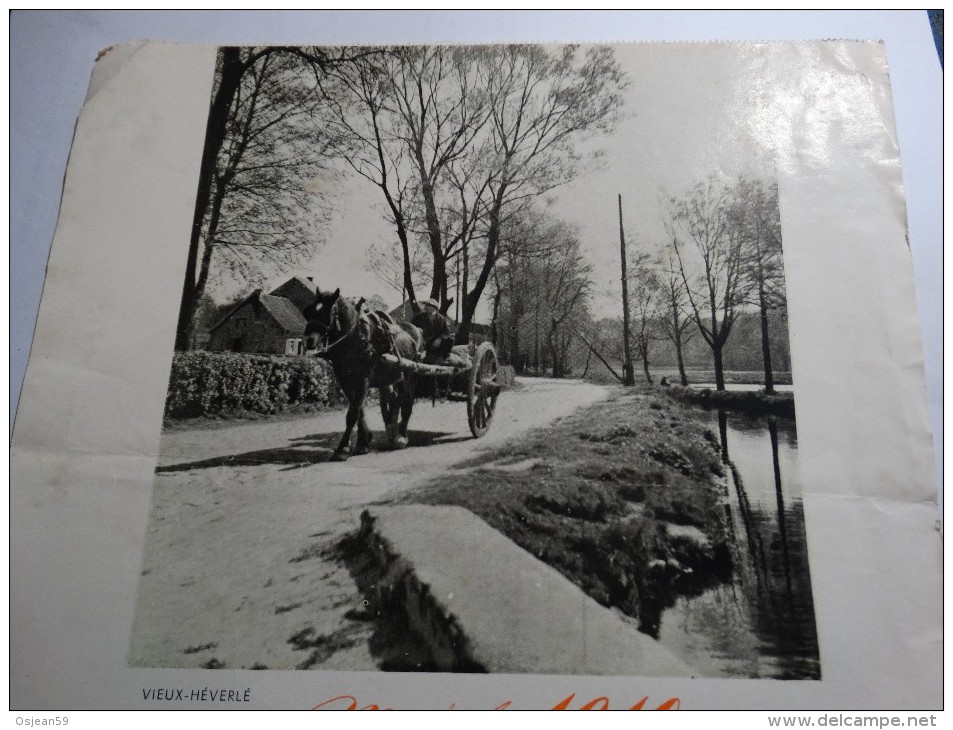 Feuille De Calendrier Mars 1940 Du Comptoir Belge Des Engrais(photo -vieux Héverlé) - Petit Format : 1921-40