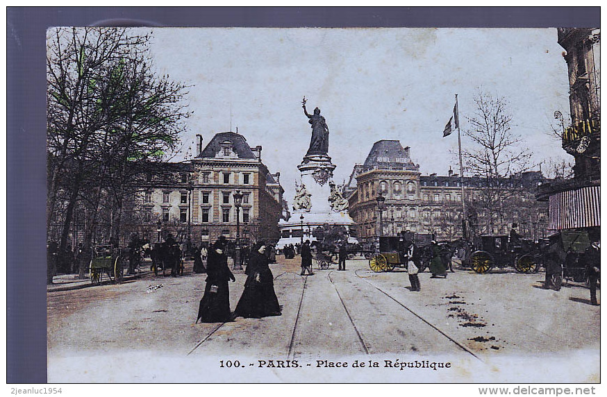 PARIS PLACE REPUBLIQUE COLORISEE - Distrito: 10