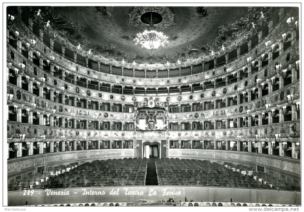 Venezia. Interno Del Teatro La Fenice. Théâtre La Fenice - Intérieur. Inside. Theater - Innere. - Venezia (Venice)