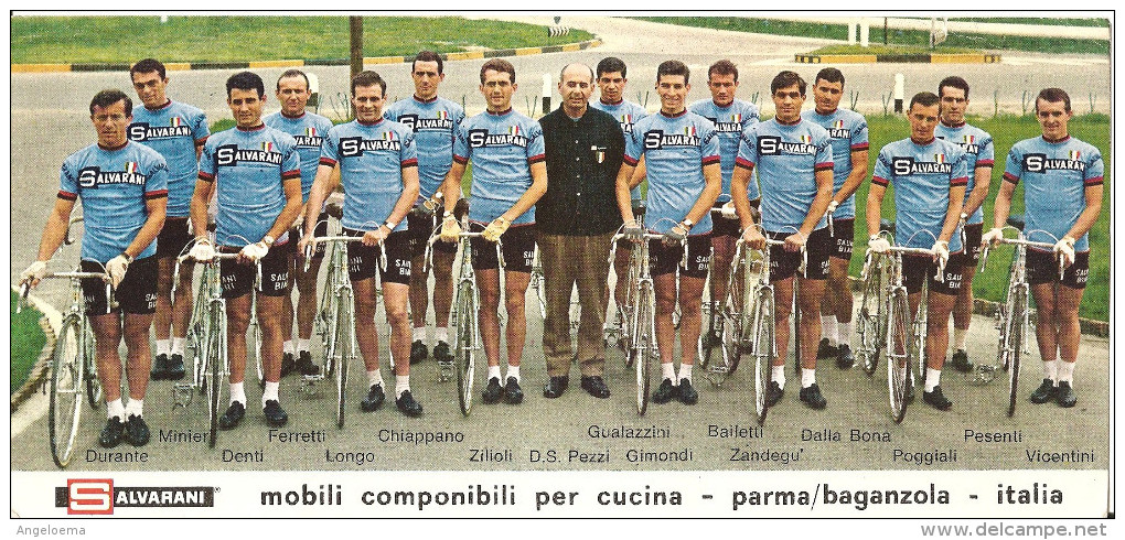 ITALIA - 1967 MANTOVA  50° Giro D´Italia XVI Tappa Su Cartolina Speciale Gruppo Sportivo Salvarani - 2 Scan - Ciclismo