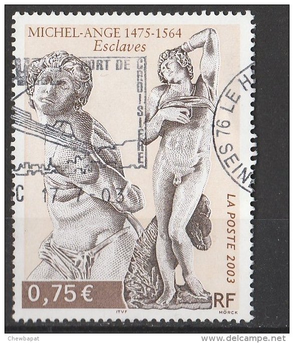 France 2003 - Y & T - Oblitéré - N° 3558 -  Michel-Ange - Esclaves - Oblitérés