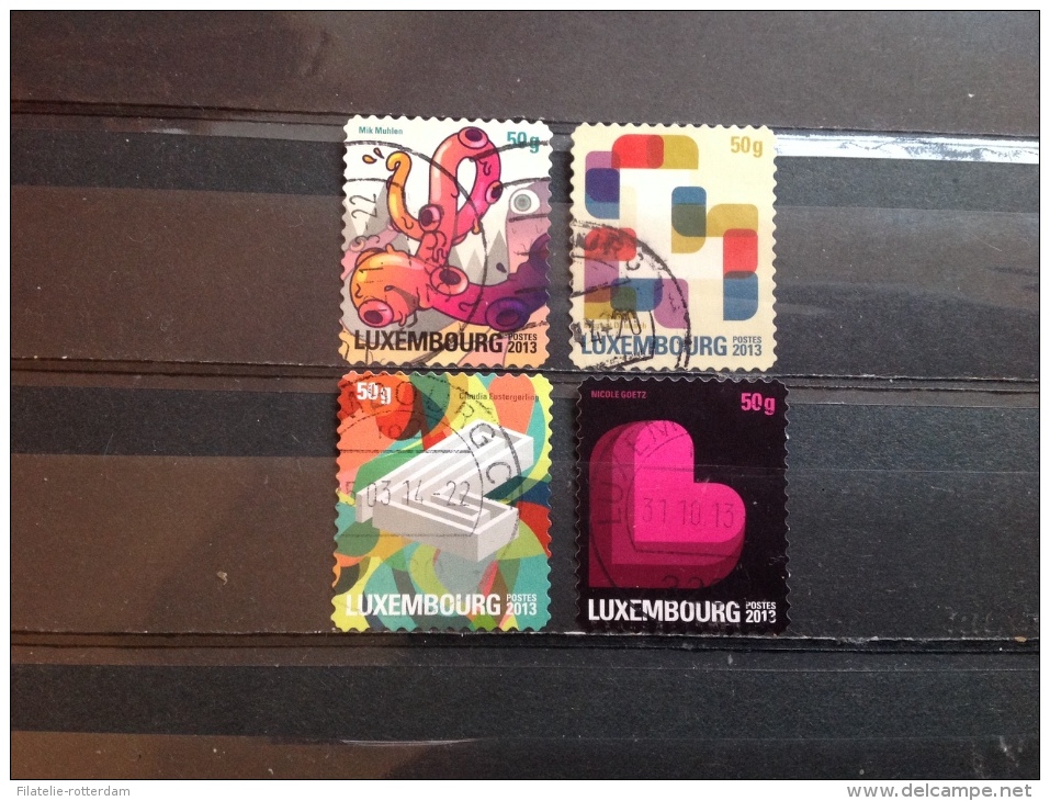 Luxemburg / Luxembourg - Complete Serie Postcollant 2013 Very Rare! - Used Stamps