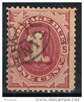 Stamp U.S.  Postage DUE 1 Cent , CINCINATI, Num J 15 º - Franqueo