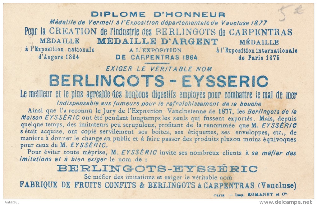 Chromo Enfant Déguisés En Militaire Berlingots Aysseric Le Clairon En Garde Lithographie Romanet - Autres & Non Classés