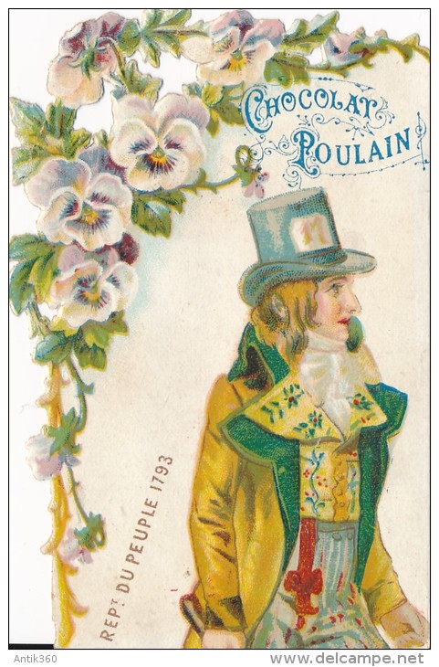 Chromo Chocolat Poulain Ajourée Représentant Du Peuple 1793 - Poulain