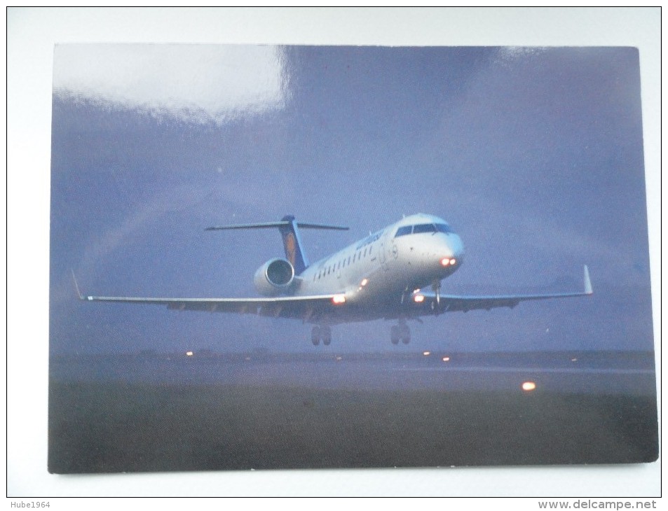 CARTE POSTALE POSTCARD LUFTHANSA CANADAIR JET - 1946-....: Moderne