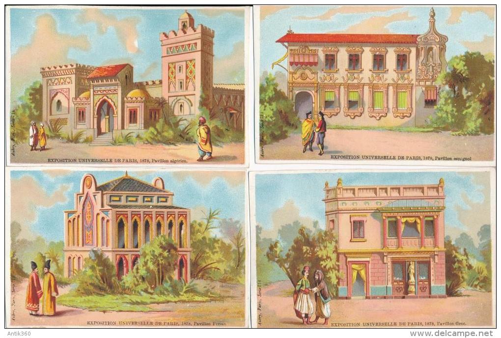 Lot De 12 Chromos Exposition Universelle De Paris 1878 - Autres & Non Classés