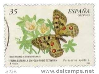 Espagne. 1999 ~ YT 3261 - Papillon : Parnassius Apollo L. - Used Stamps